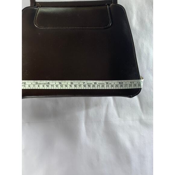 LOU TAYLOR MIAMI Women's Dark Brown Vintage 60's Faux Leather Handbag - Picture 11 of 12